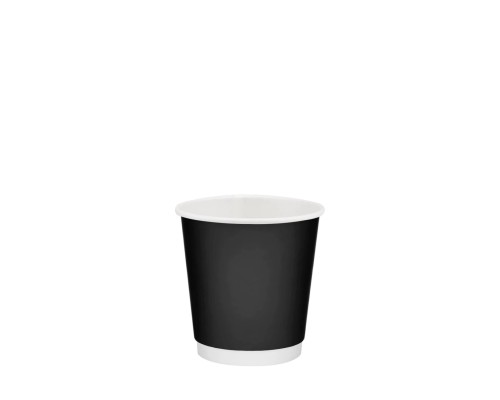F Стакан Double Wall  black 110мл 25шт/уп 1000шт/ящ