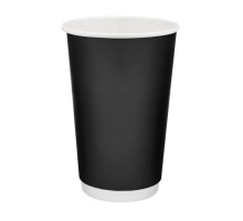 PL Стакан Double Wall  black 340мл 80мм 25шт/уп 35уп/ящ
