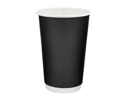 PL Стакан Double Wall  black 340мл 80мм 25шт/уп 35уп/ящ