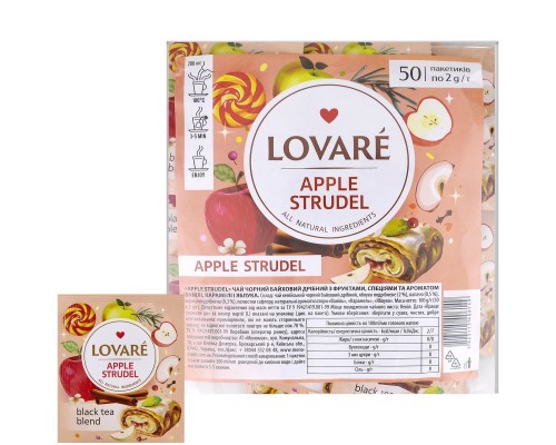 Чай Lovare Apple strudel 50шт /уп   9/ящ