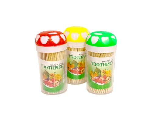 Зубочистка в колбе  600шт Дерево