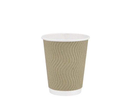 F Стакан  Ripple Бурий 275мл 80мм 25шт/уп 500шт/ящ