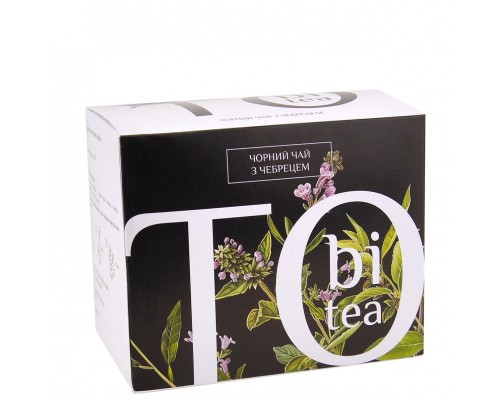 Чай ToBi Tee Чорний з чебрецем 50г  20ф/пак 20шт/ящ