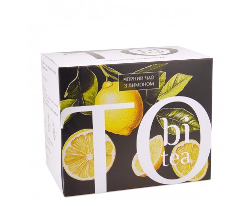 Чай ToBi Tee Чорний з лимоном 50г  20ф/пак 20шт/ящ