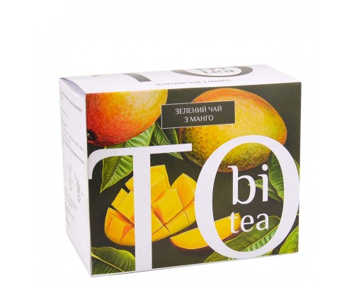 Чай ToBi Tee Зелений манго 50г  20ф/пак 20шт/ящ