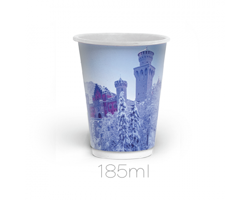 F Стакан Double Wall  Обережно гріє 175мл кр71 25шт/уп 500шт/ящ