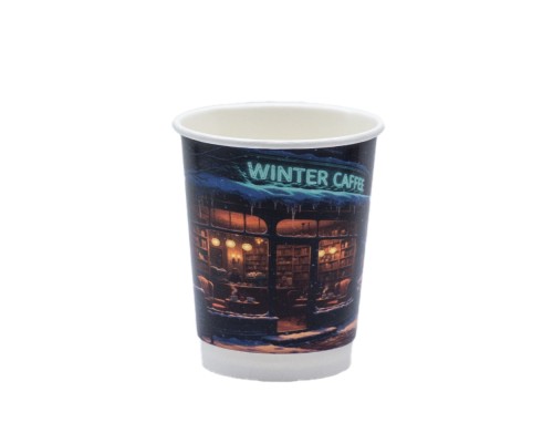 EC Стакан Double Wall Christmas Caffe 175мл 72мм 25шт/уп 500шт/ящ