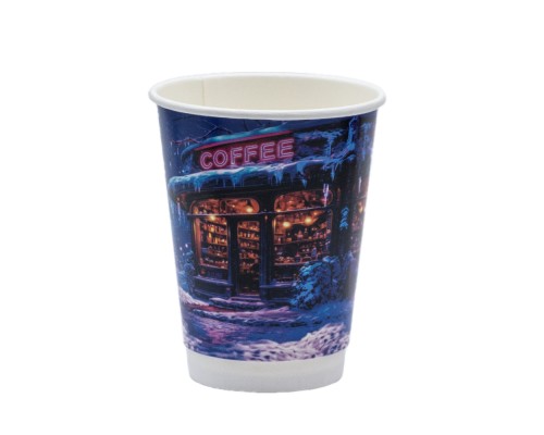 EC Стакан Double Wall Christmas Caffe 275мл 80мм 25шт/уп 500шт/ящ