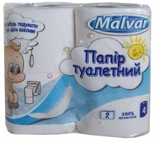 ТМ Мальвар Папір туалетний макулат Хлопчик 48шт/уп