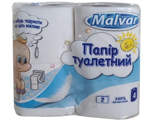ТМ Мальвар Папір туалетний макулат Хлопчик 48шт/уп