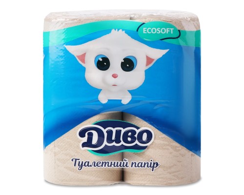 Папір туалетний ДИВО  2шар 4шт/уп Сірий