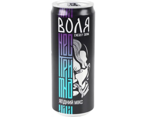 Напій Енергетичний Воля Ж Б 0.33 12шт/ящ