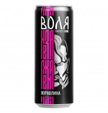Напій Енергетичний Воля Ж Б 0.33 12шт/ящ
