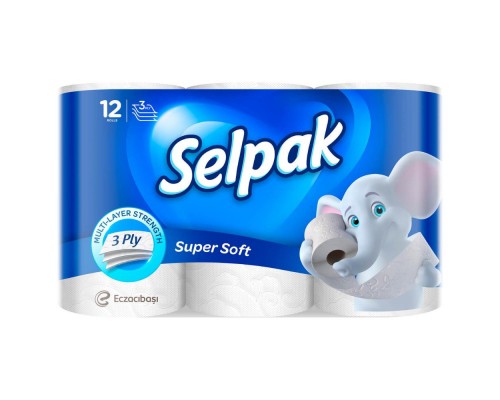 Туалетний папір Selpack 12/уп