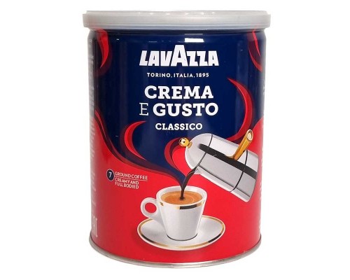 Кава мелена Lavazza Crema e gusto 250г ЖБ