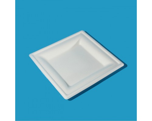 Тарілка квадратна з цукрової трост 26*26 50/500