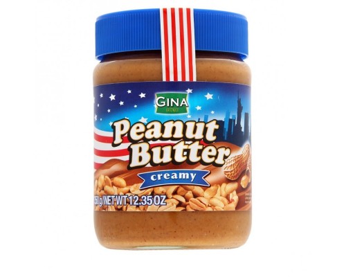Арахісова паста Gina Peanut 350г  12шт/ящ