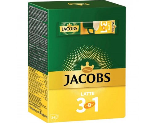 Якобз 3 в1  Латте 24шт 10шт/ящ