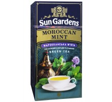 Чай Sun Gardens Зелений Moroccan mint 25пакетів