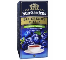 Чай Sun Gardens чорний Blueberry Field 25пакетів