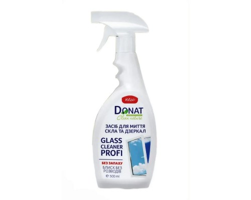 DONAT Clean Nature Засіб для миття скла та дзеркал  500мл