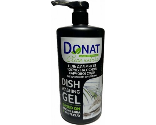 DONAT Засіб для миття посуду Гель  1л флакон з дозатором 12шт/ящ