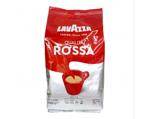 Кава в зернах lavazza Rossa 1кг.