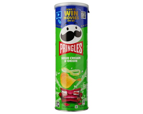 Чіпси Pringles  Sour Cream& Onion (сметана цибуля) 1/19