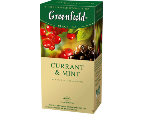 Чай Greenfield  Currant&Mint 25пак   10шт/ящ