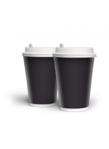 F Стакан Double Wall  black 175мл 71мм 50шт/уп 500шт/ящ