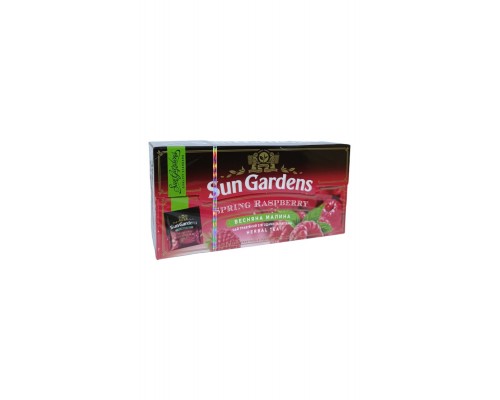 Чай Sun Gardens трав`яний Spring Raspberry малина 25пакетів