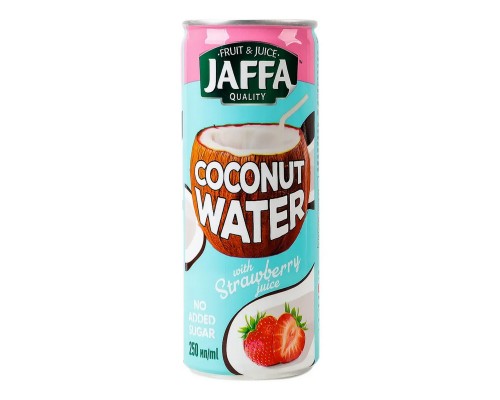 Кокосовая вода Jaffa з соком полуниці 0.25л 24шт/ящ