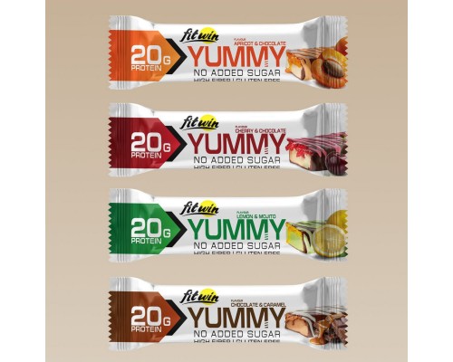 Батончик Yummy Bar 60г 12шт/уп